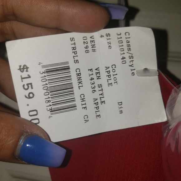 NWT Red David's Bridal  Dress - Picture 4 of 4